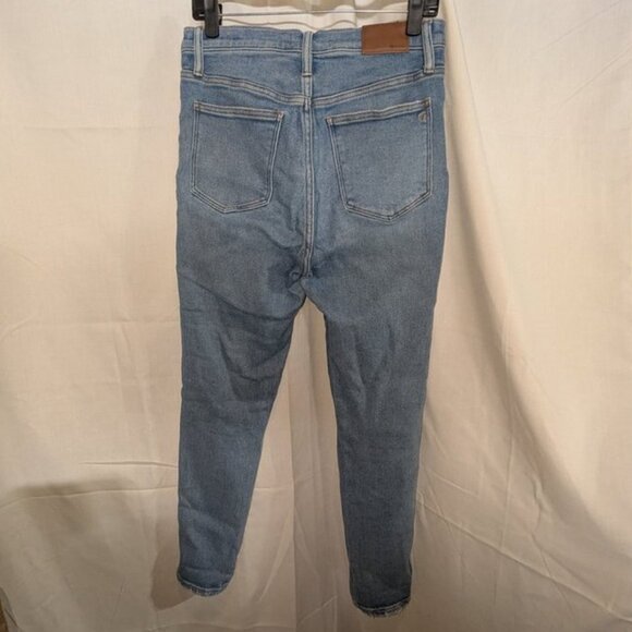 Madewell 10" High-Rise Skinny Jeans Hamden Wash Light Waisted Retro Denim Pant 8 - Picture 6 of 11
